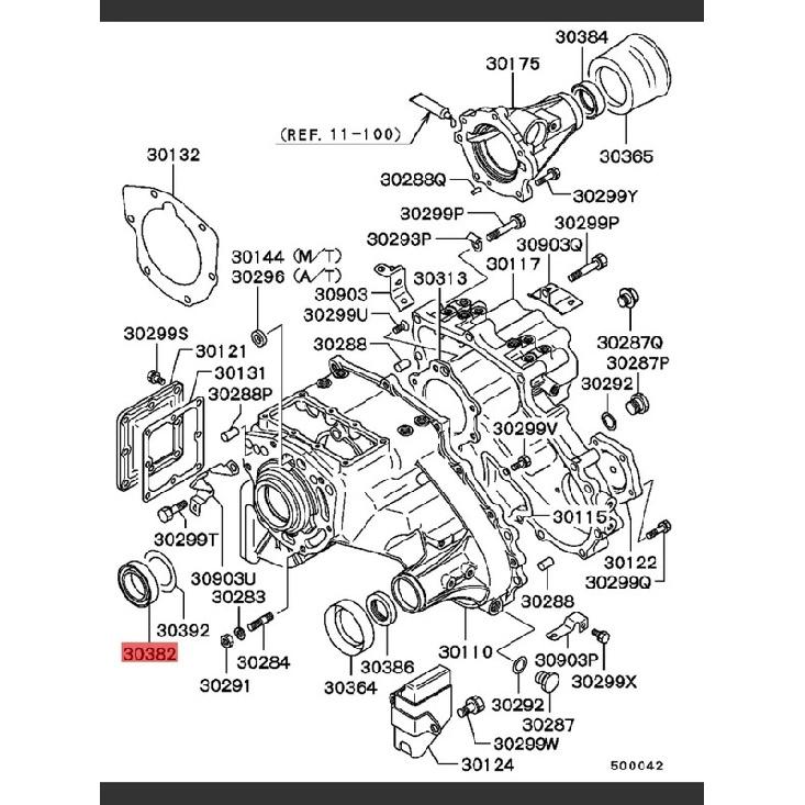 Сальник первичного вала коробки передач для Mitsubishi Pajero V43 V45 V73 V93 размер 45*68.2*8.3 MR145502