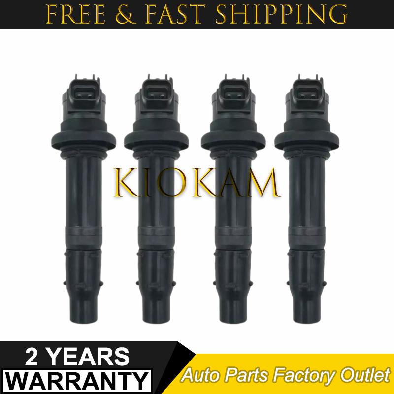 4PCS F6T558 F6T560 Ignition Coil for Yamaha YZF R1 R6 R6S VMX V Max 2002-2017 5VY-82310-00-00 5VY823100000