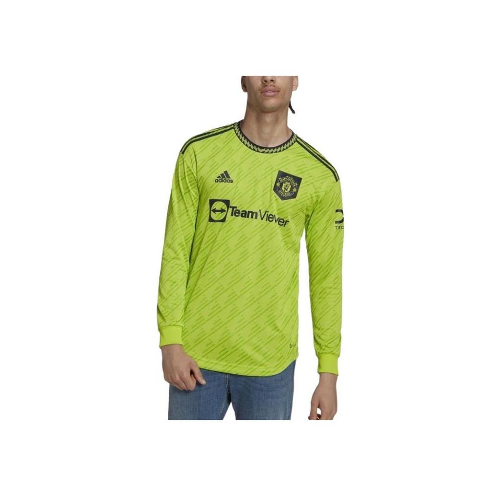 Adidas Футболка с принтом логотипа в стиле ретро, быстросохнущая, удобная, дышащая, мужская, зеленая HN5751