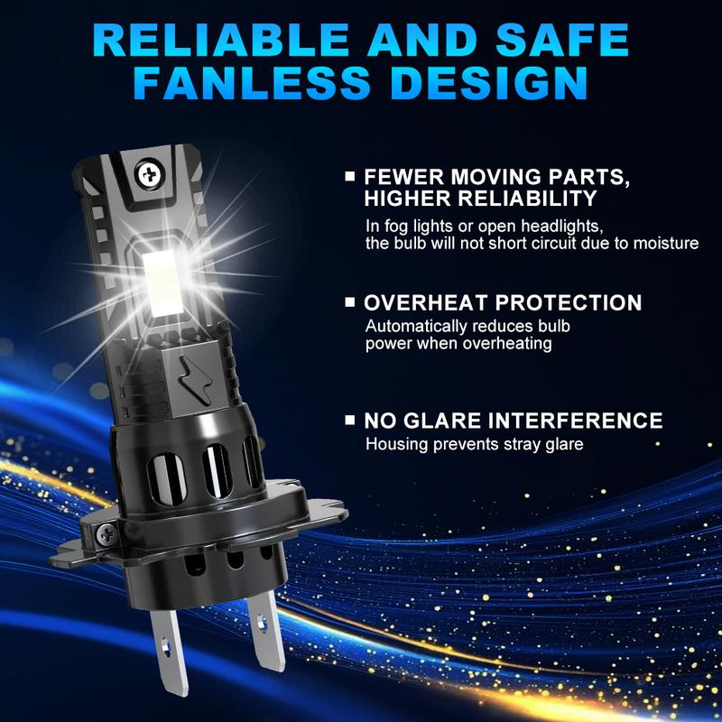 TOAUTO H7 Led Lights 25000LM 70W H4 Led H11 H8 Hb3 9005 Hb4 9006 Car Headlight Bulbs Canbusr Auto Turbo Fog Lights 6500K 12V 24V