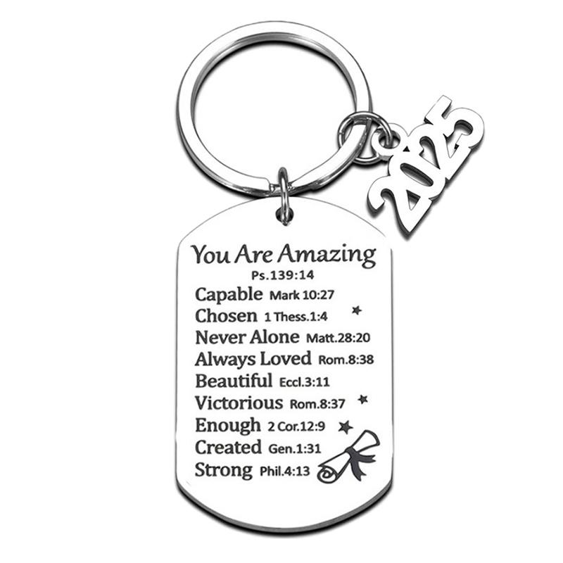 Выпускной брелок 2025 года, вдохновленные подарки для выпускников университетского колледжа, средней школы, сувенир для старшеклассников