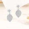 Leaf Stud Earrings Female Niche Exquisite Natural Forest Full Diamond Leaf Earrings Female