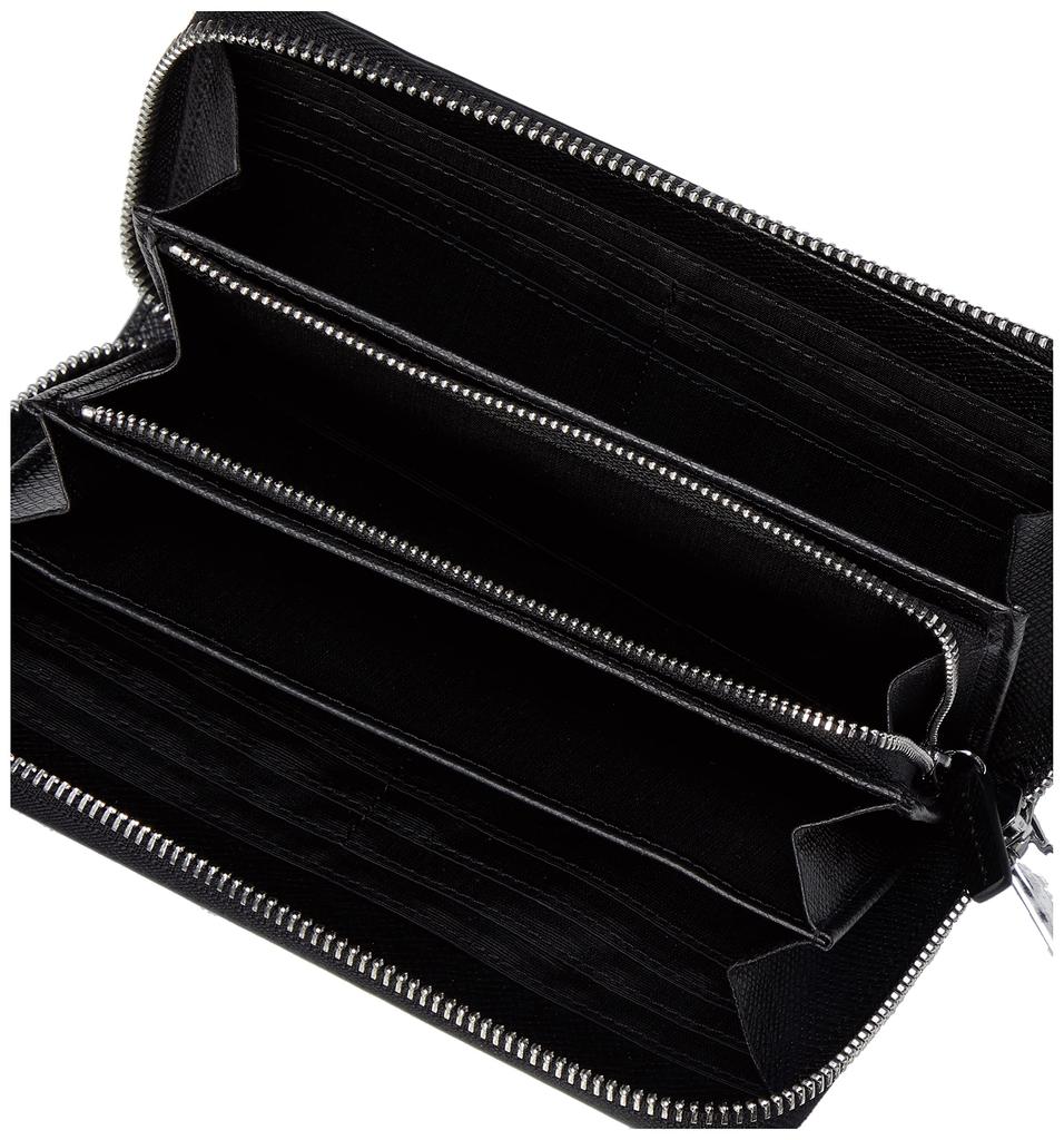 Круглый кошелек на молнии длинный длинный кошелек для RHEIN черный [Lanvin Collection] кошелек, мужской кошелек, мужчины, кошелек, мужской