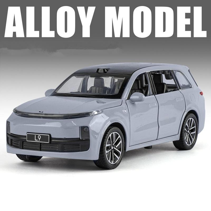 1:32 LEADING IDEAL L9 2025 Alloy Electric Car Model Diecast Metal New Energy Car Model Sound Light Simulation Kids Gift