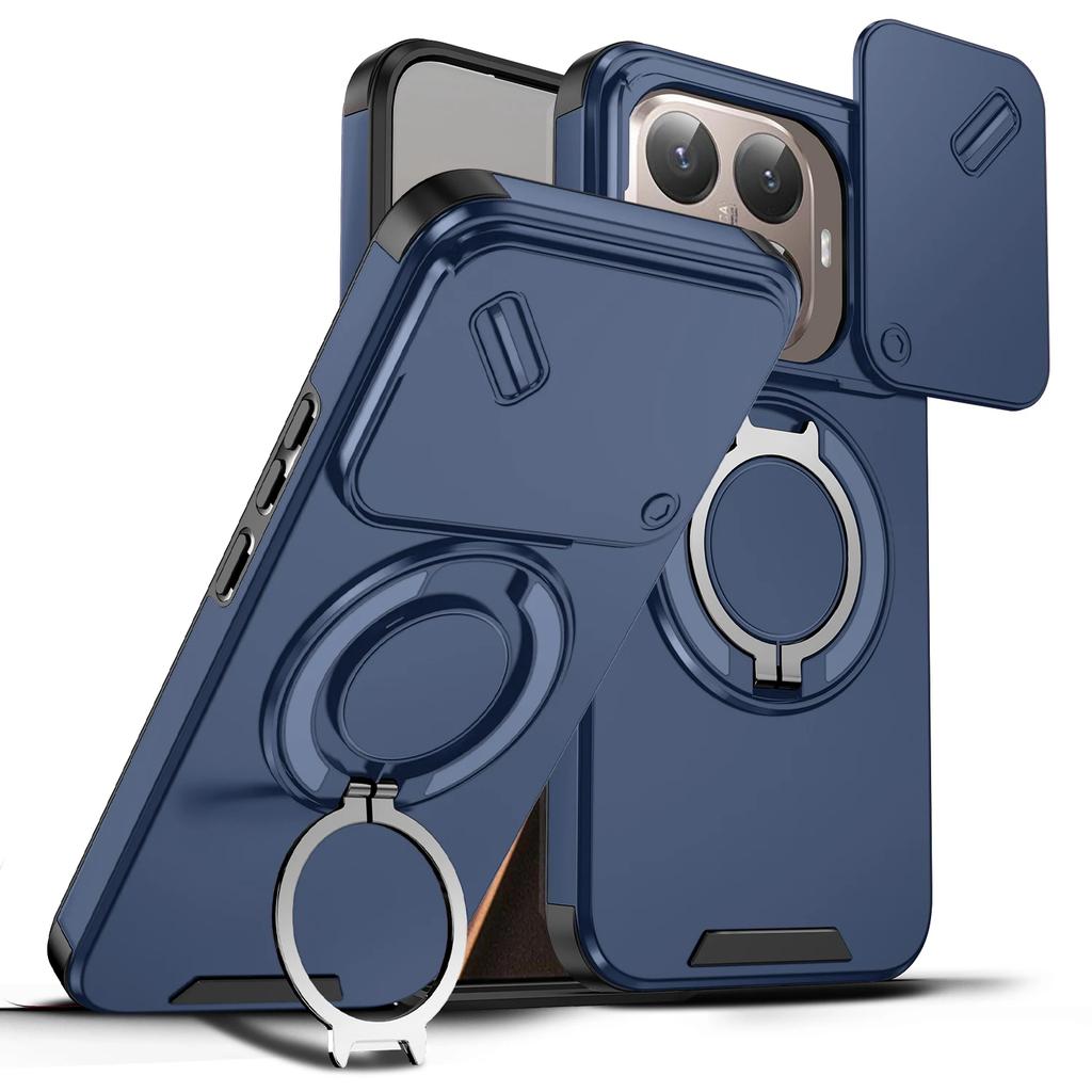 Чехол для телефона для Xiaomi 15T Pro 5G 14T Xiaomi15t Xiao Mi 15t Mi15t Двухслойная подставка-кольцо Задняя крышка телефона
