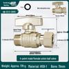 4-6 Point Copper Ball Valve: Internal/External Thread, Straight-Through Water Switch