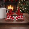 Cute Reindeer Headpiece for Kids Christmas Antler Hair Clips Girls, Xmas Festive Decorative Pine Branch Pins Barrettes, Holiday Accessories