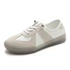 Женские белые кроссовки из воловьей кожи с мягкой подошвой и сеткой 2023 года для лета и осени