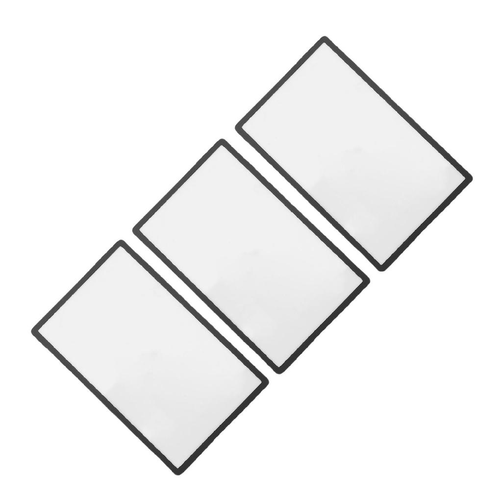 3 шт. Верхняя линза экрана Замена Пластиковая крышка для портативной игровой консоли 2DS ЖК-экран Запчасти Аксессуары Черный