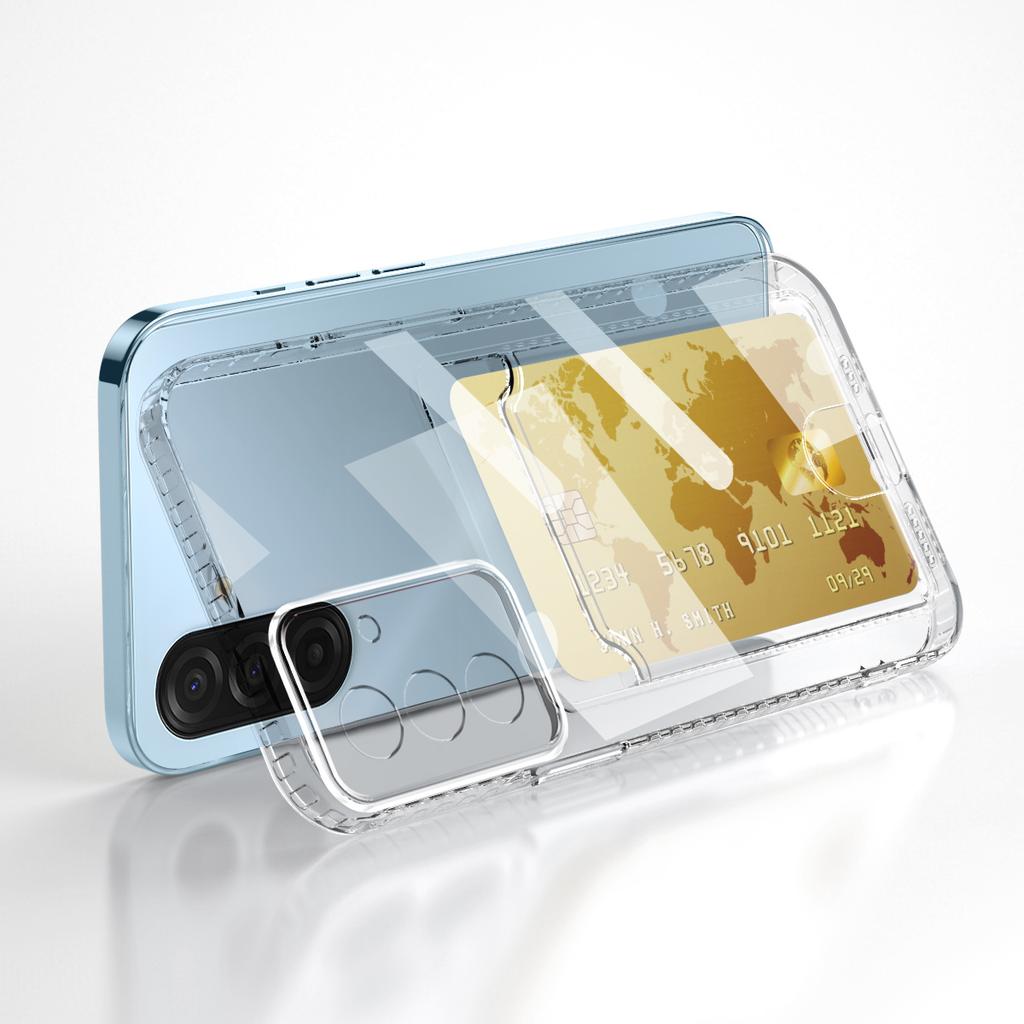 Ультратонкий прозрачный чехол-кошелек из ТПУ для Samsung Galaxy A57 5G S26 Ultra A37 A16 A56 A36 A17 A55 A35 A15 S25 Plus S23 S24 FE