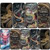 Чехол для iPhone 15 14 Xiaomi Redmi Note 13 12 11 Pro Max X 8 7 9 XR Samsung Galaxy S24 S23 A05 OPPO A15 Huawei Black Dragon Cool Phone Case