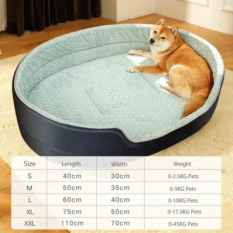 Лежак для домашних собак Four Seasons Universal Big Size Extra Large Dog House Sofa Cannel Soft Pet Dog Cat Warm Bed S-XL Pet Accessories