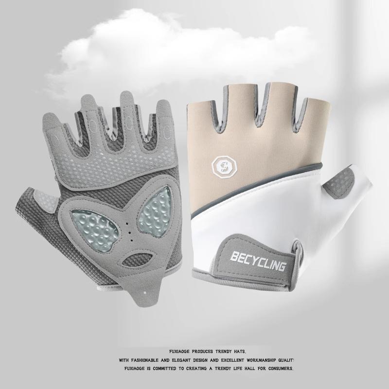 Перчатки для фитнеса с дышащей сеткой и полупальцами для мужчин и женщин — нескользящие, против мозолей, идеально подходят для занятий в спортзале, йоги, езды на велосипеде и других видов спорта