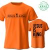 Мужская футболка с принтом Jesus Is King Мода Уличная одежда Футболки с коротким рукавом Летние Повседневные футболки Христианская Вера Графические футболки