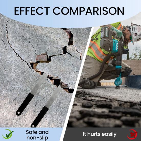 1 пара съемников для укладки тротуарной плитки, съемник для тротуарной плитки со скребком для швов, микрозубцы, захватные пазы, инструмент для извлечения тротуарной плитки для сада, газона, двора, патио, укладчика тротуарной плитки