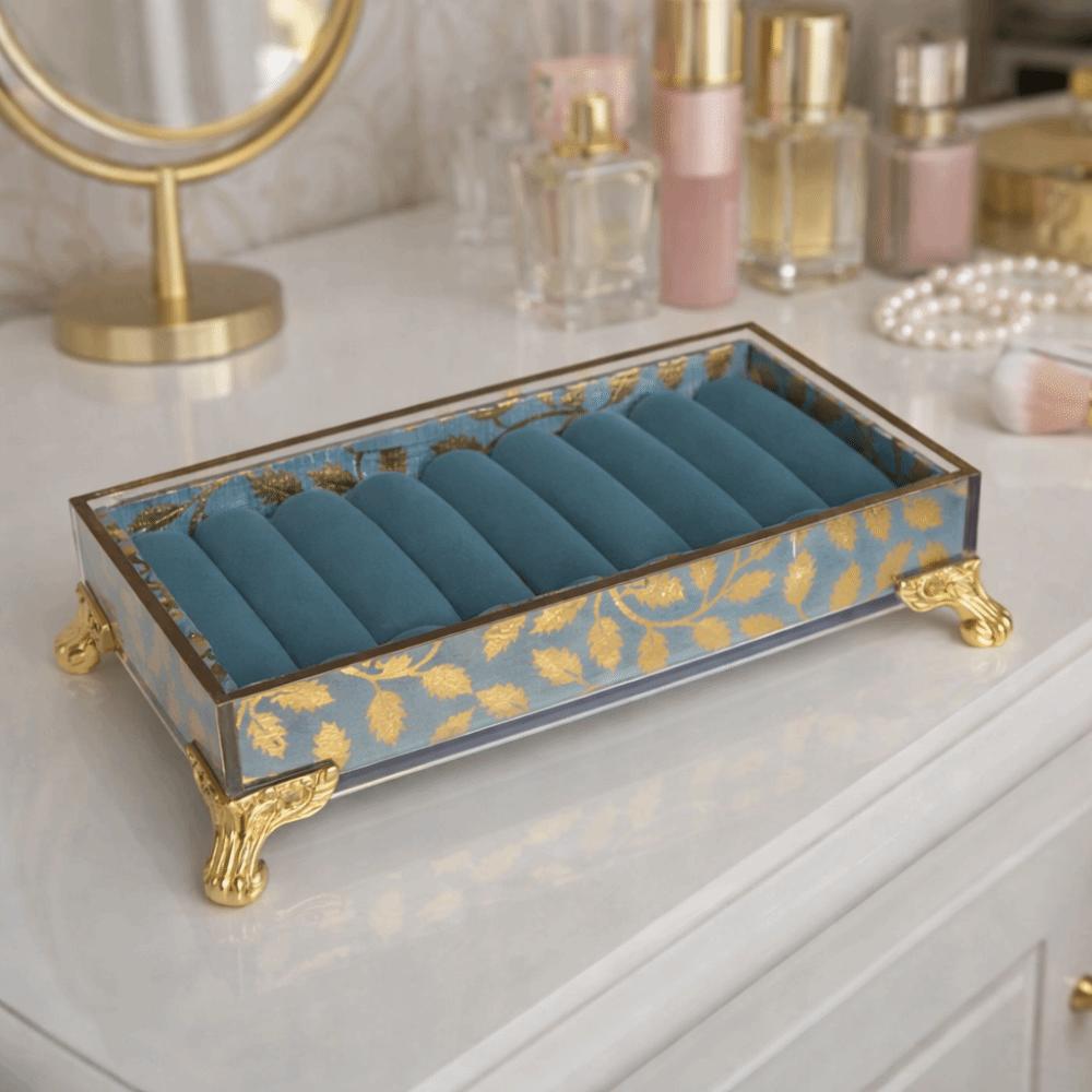 Durable Jewelry Display Stand Smooth Jewelry Tray Holder Luxury Trinket Box Craft Show