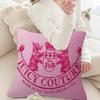 Модная Подушка J-juicy-couture s Мультяшная Декоративная для Дивана Дома Двусторонняя Печать Короткий Плюш Милая Подушка e,