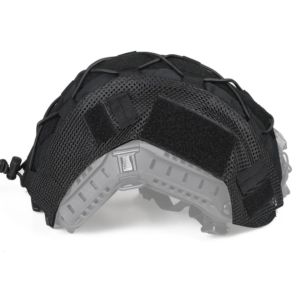 Тактический чехол для шлема с эластичным шнуром для шлема FAST Airsoft Paintball Wargame Gear CS MH PJ BJ Helmets Cover 15 цветов