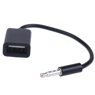 3,5 мм штекер Aux аудио разъем для USB 2,0 женский конвертер кабель автомобильный Mp3