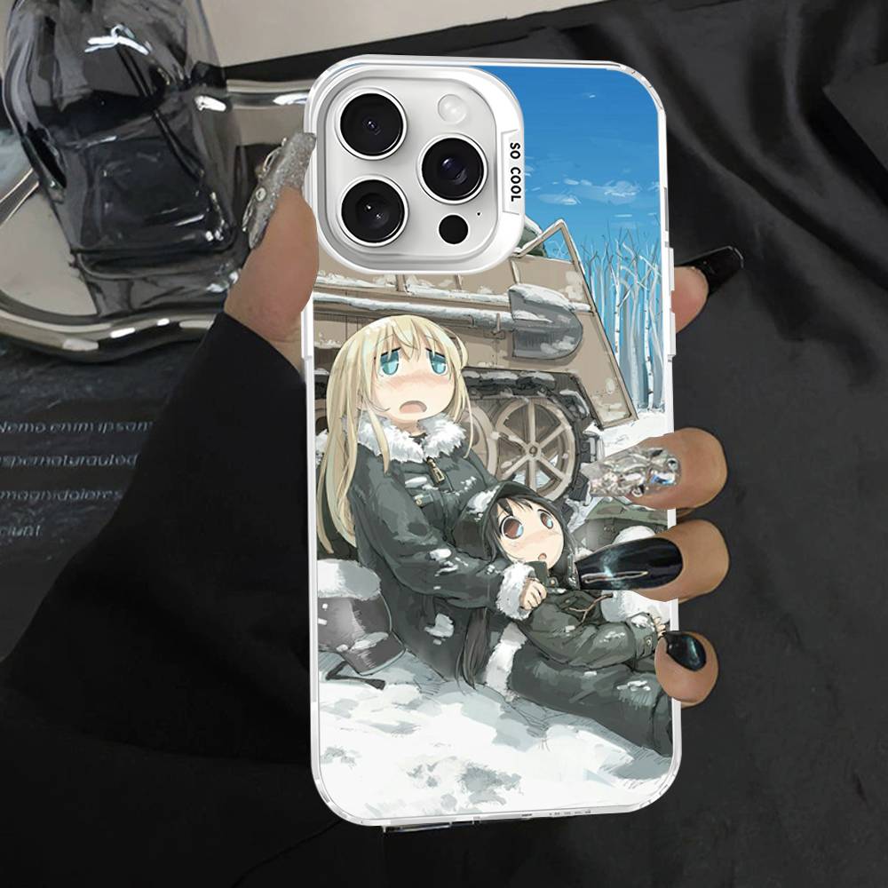 Чехол для телефона с аниме G-Girls Last Tour Movie для iPhone 17 16 15 14 11 12 13 Pro Max Plus Pro Цветной Серебристый Чехол