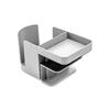 Standing Desk Cup Holder Organizer Two Sections Gray 400000