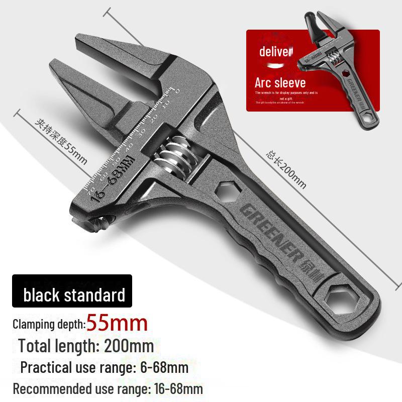 Многофункциональный сантехнический ключ Green Forest — короткая ручка, большое отверстие