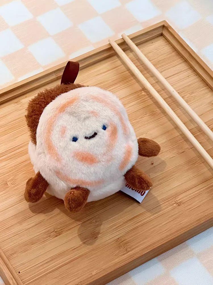 Chinese Burger Cute Meat Sandwich Bun Patty Doll Shaanxi Anwen Creative Bun Pendant Plush Doll Souvenir Couple Pendant Gift