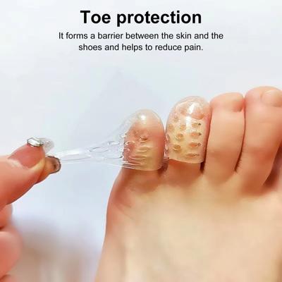 10/30/50 шт. набор силиконовых защитных накладок для пальцев ног, дышащие гелевые накладки на пальцы ног от мозолей, волдырей, вросших ногтей, облегчение боли, накладки на маленькие пальцы ног, защитные колпачки