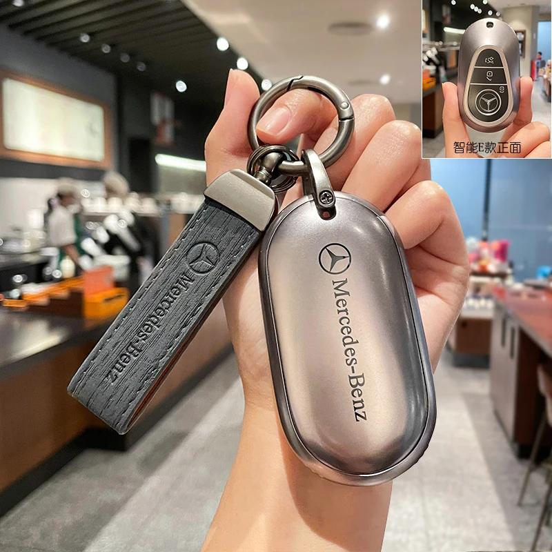 ULA5 Car Remote Key Case Cover Fob for Mercedes Benz A B G R Class GLA GLK W176 W204 W251 W463 Accessories Key Chains