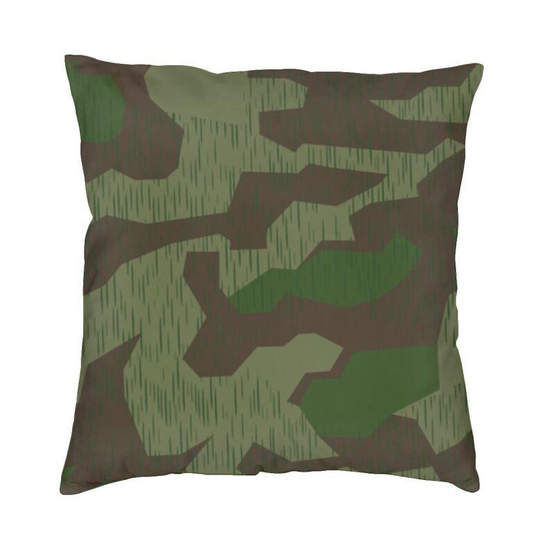 US Military Woodland Camo Pattern Cushion Covers xcm Velvet Camouflage Pillow Case Sofa Pillowcase Living Room Decoration