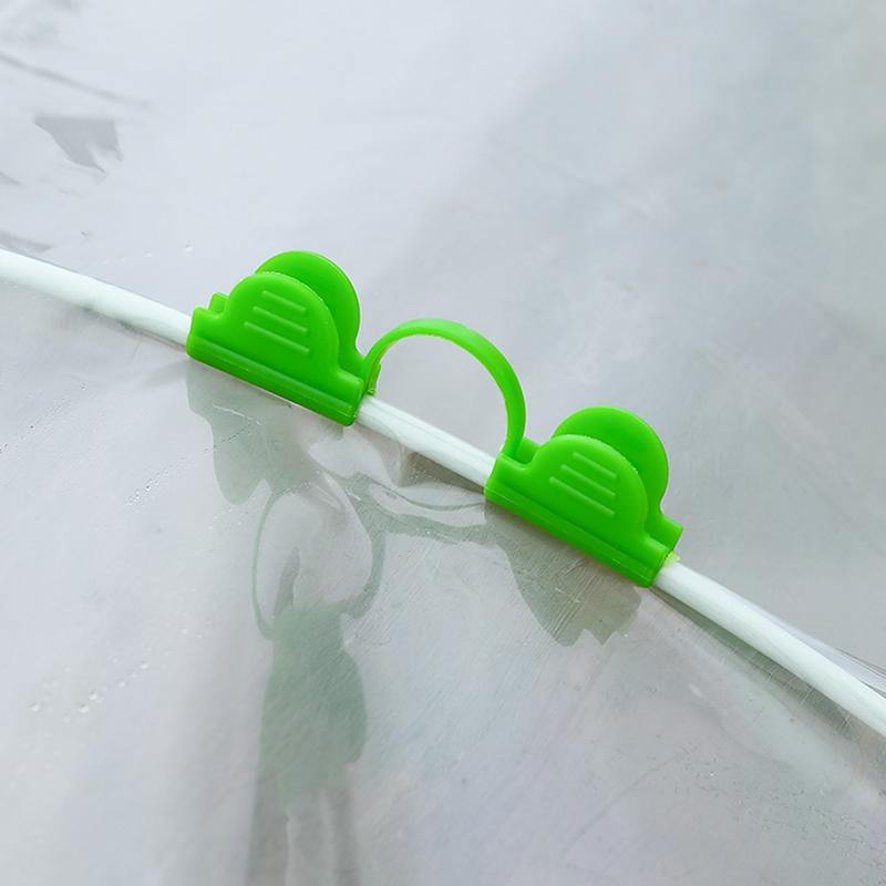 10 шт. Зажимы для тепличной пленки, Поддержка садового туннеля для растений, Чехол-брезент, Затеняющая сетка от насекомых, Фиксирующие зажимы, Зажим-бабочка