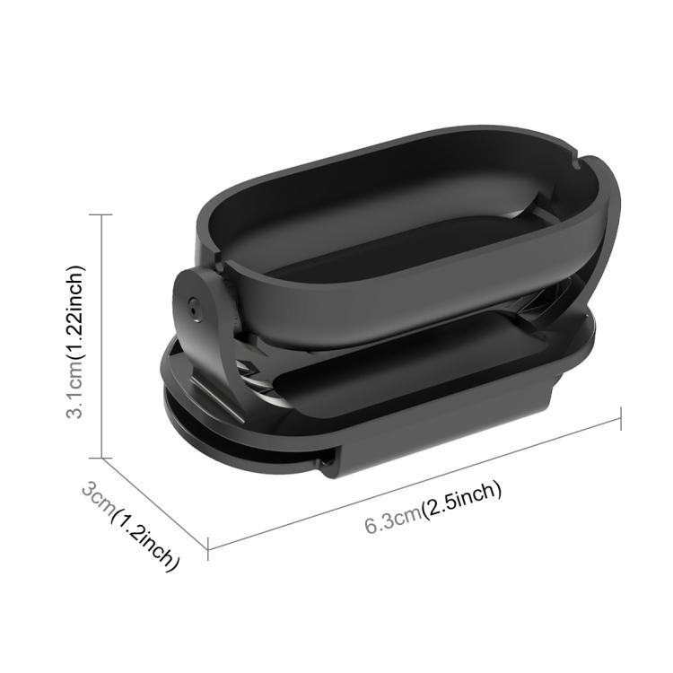 Для Insta360 GO3 / GO 3S PULUZ Easy Clip Hat Clip Quick Release Clamp Magnetic Frame Fixed Mount (черный)