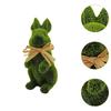Green Bunny Rabbit Indoor Easter Decoration Party Patio Flocked Easter Bunny