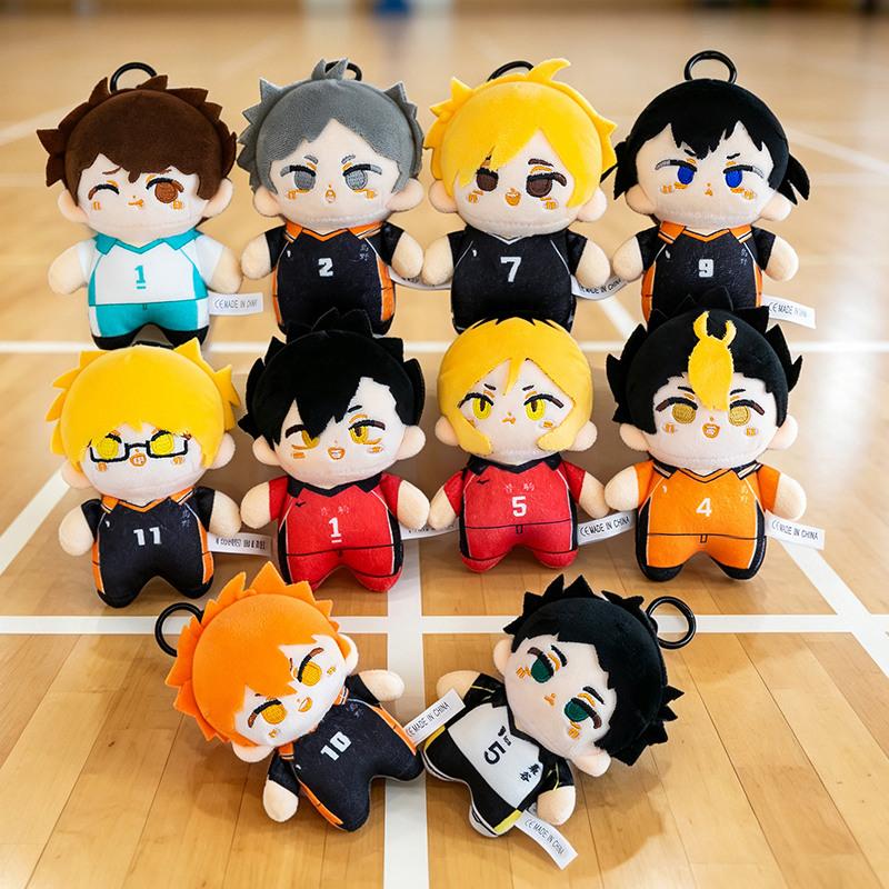 1 шт. 12 см Кавайная Плюшевая Подвеска Игрушка Haikyuu Милые Плюшевые Куклы Хинаты Сёё, Тобио Кагэямы и Даичи Савамуры Креативный Подарок