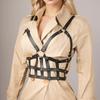 Женское сексуальное кожаное белье бондаж нагрудный ремень готический бюстгальтер ремень нижнее белье подтяжки БДСМ эротический фетиш одежда аксессуар