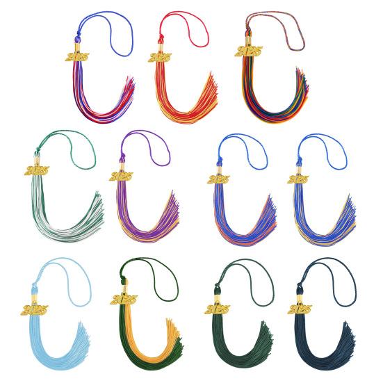 Выпускная кисточка 2025 года 9-дюймовая кисточка с подвеской 2025 года Стандартная кисточка Памятный подарок для выпускных церемоний Фотографии