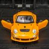 1/32 литой под давлением Porsche 911 GT3 RSR спортивная модель автомобиля игрушка со звуком и светом инерционные функциональные игрушки для мальчика подарок на день рождения