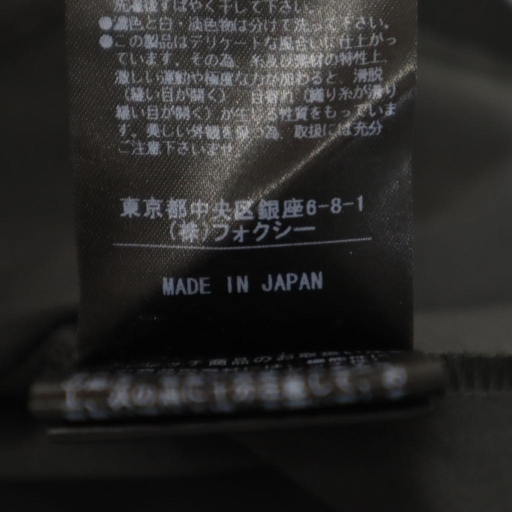 FOXEY Made In Japan Long Sleeve Dress Shirt 38 Black Women Used