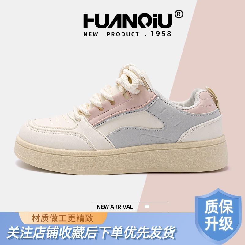 Глобальная мода, обувь для досок, женская ZHQ5882, весенняя новая простая повседневная женская обувь, универсальные ретро-маленькие белые туфли