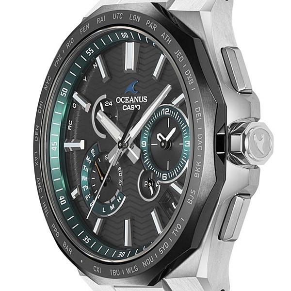 Casio Мужские часы OCEANUS OCW-T6000A-1AJF [OCEANUS Classic Line] круглые, серебристые, с многоиндексным аналоговым циферблатом