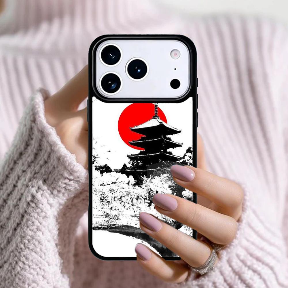 Кёто Япония Старая столица Чехол для телефона для Apple iPhone 17 Air 16E 15 14 Plus 13 12 11 Pro Max Mini Funda Чехол