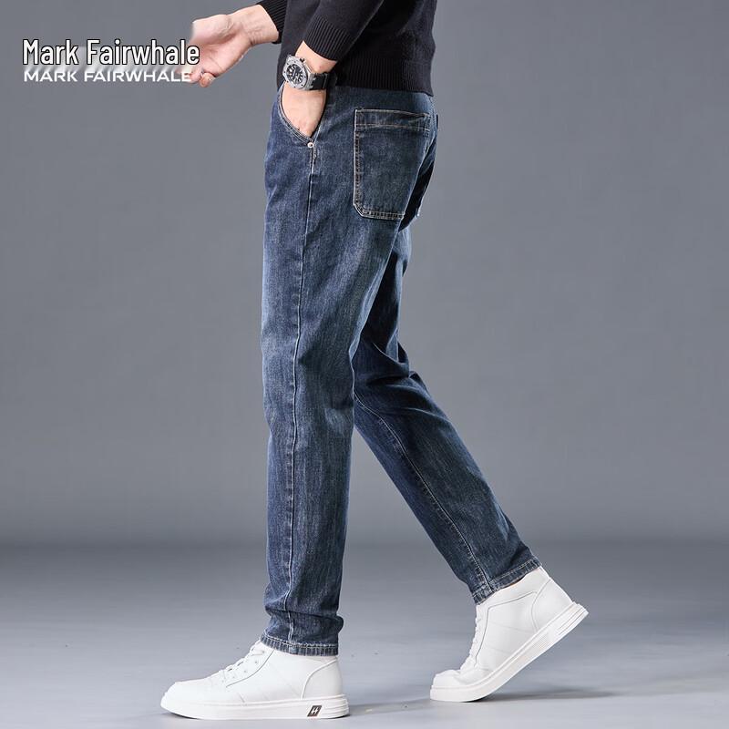 Мужские джинсы Mark Fairwhale Slim Fit прямого кроя из эластичного денима