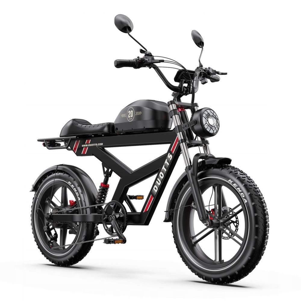 Electric bicycle Duotts F20, 750W motor, 52V 27AH battery, top speed 40 km/h, cruising range 140km, 20x4.0 inch tires