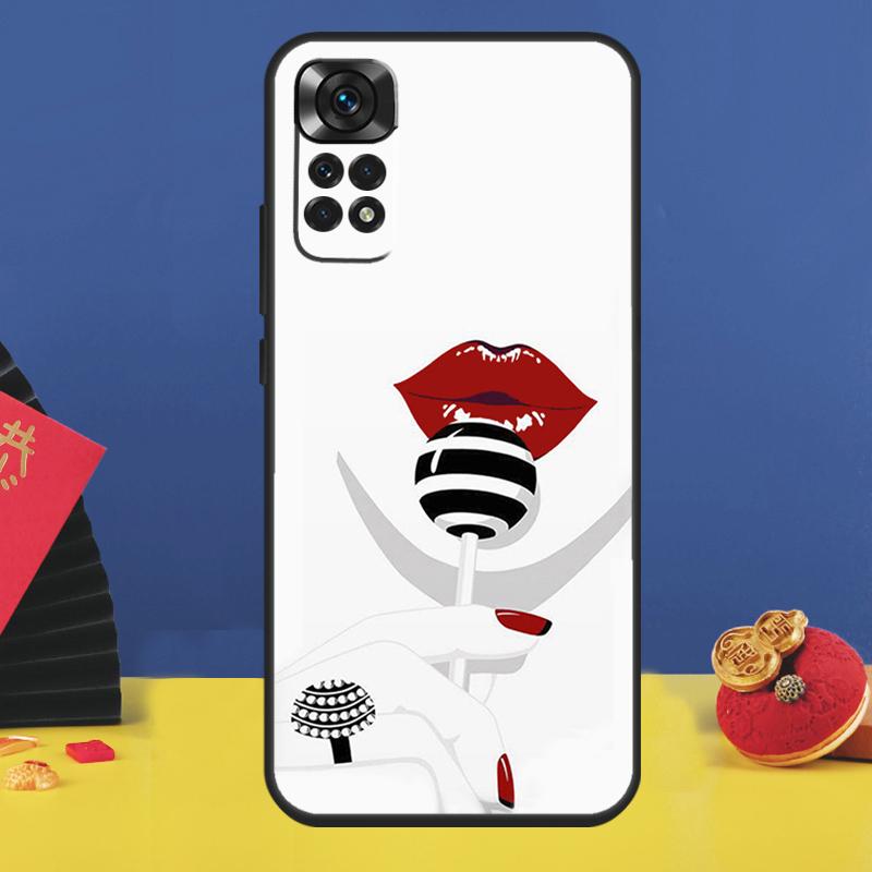 Sexy Lips Fashion Phone Case For Xiaomi Redmi Note 14 Pro 13 12 11 9 10 15 Pro Plus 10C 12C 14C 13C 15C Cover
