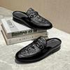 Дизайнерские мужские повседневные туфли модного бренда, высококачественные роскошные шлепанцы из натуральной кожи, модные летние полуботинки 2025 для мужчин, мокасины