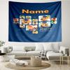 Custom Name Sheriff Labrador Print Tapestry, Backdrop, Easy Setup, Ideal for Bedroom, Office & Living Room, with Aesthetic Wall Hanging Decor.