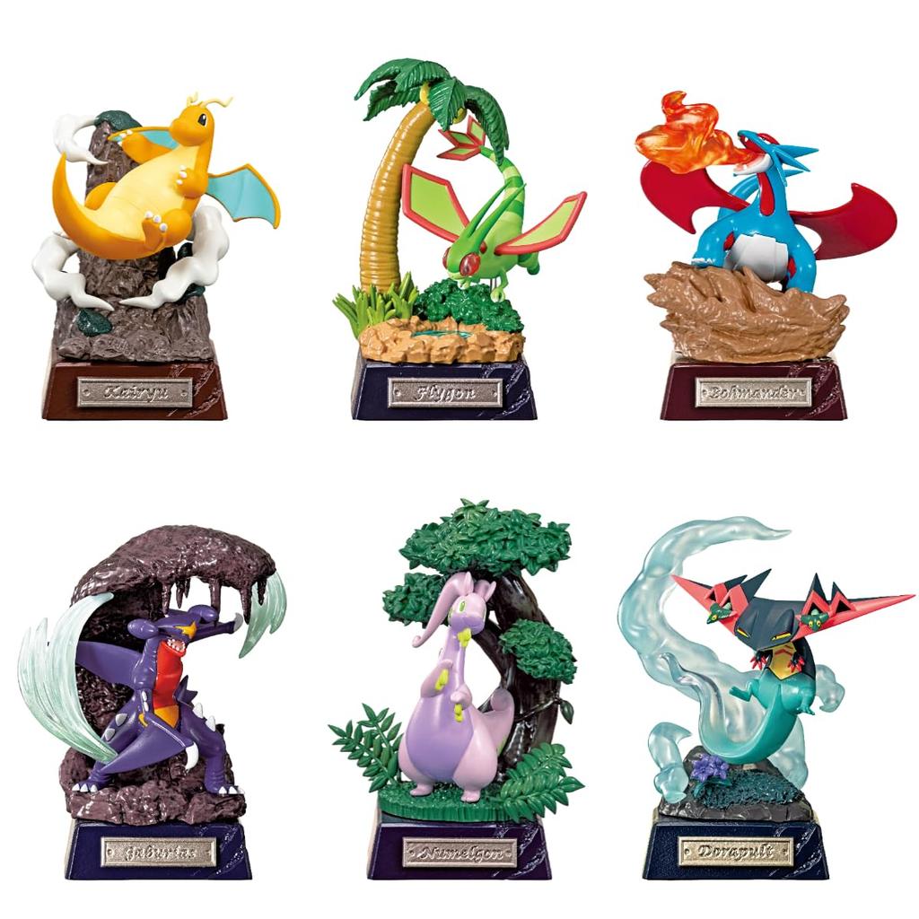 Pokemon POCKET STATUE BOX Approximately H115 X W70 X D70mm Made of ABS Re-ment -Dragon Type- PVC,