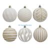 090D Set of 6 Hanging Pendant Ornament Christmas Tree Baubles for Holiday Decoration