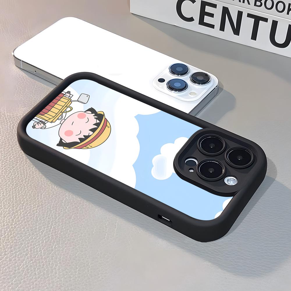 Chibi Maruko-chan Phone Case For IPhone 17 Pro Max 16 15 14 Pro Max IPhone 13 Pro Max 11 Plus Silicone Cover