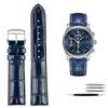 Для часов Longines Коллекция Masters L2 L3 L4 Ремешок Браслет Кожа Коровы Бабочка Мужской ремешок для часов синий коричневый